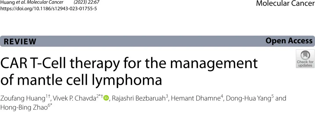 CAR-T for Mantle Cell Lymphoma