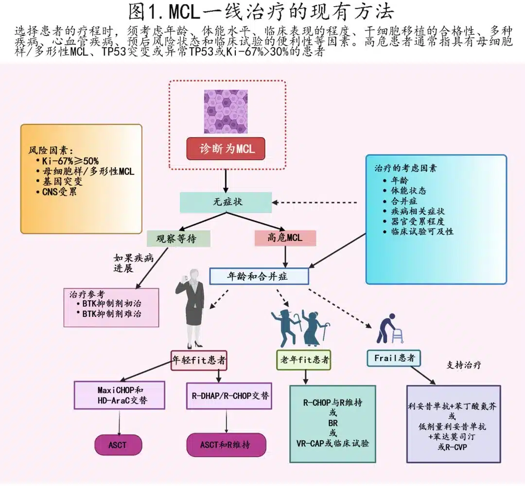 MCL一线治疗的现有方法