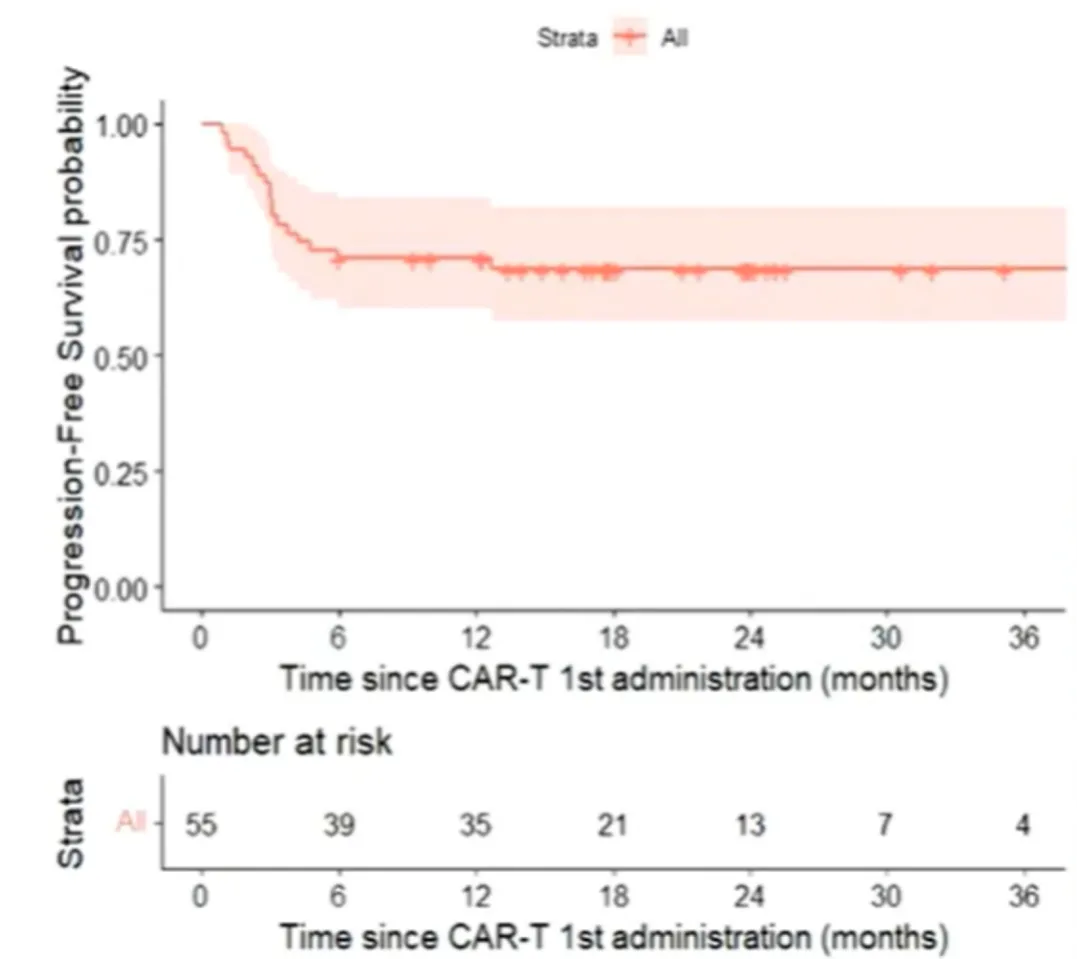 PFS from First CAR-T Treatment