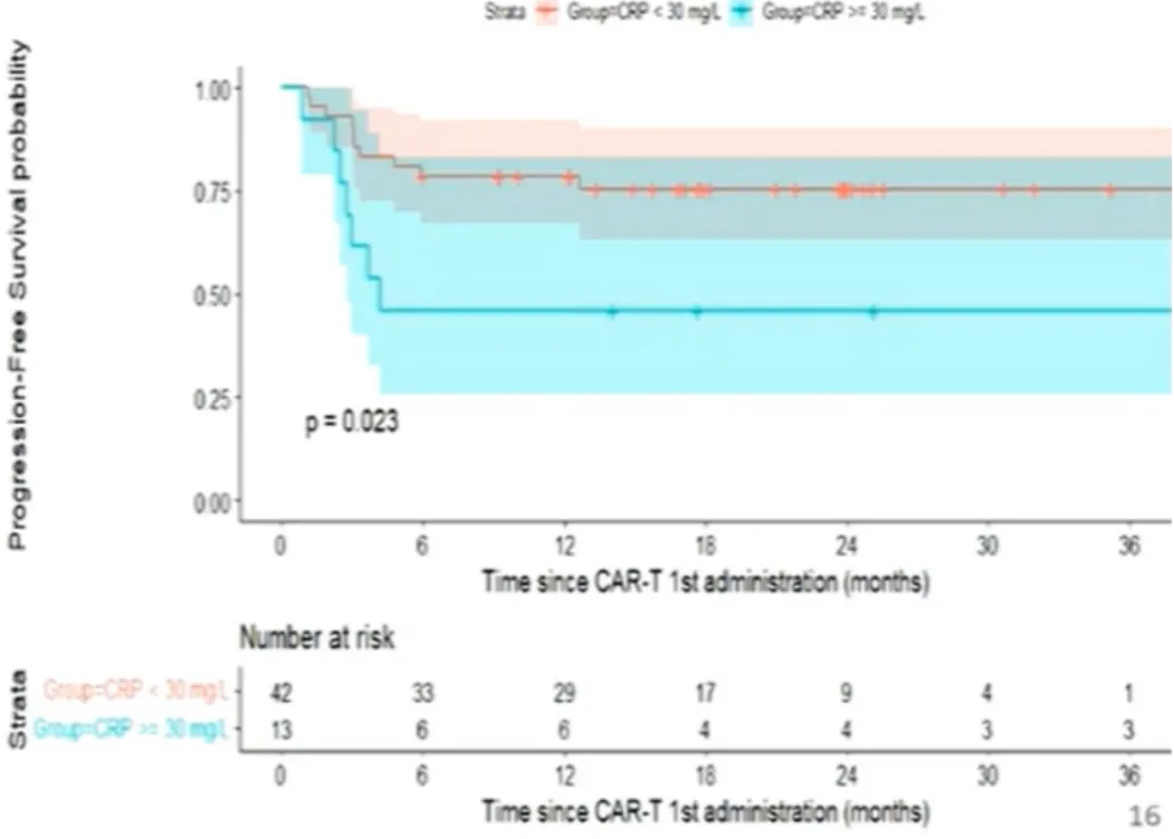 PFS from First CAR-T Treatment